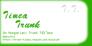 timea trunk business card